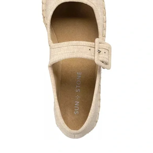 Womens Sun & Stone Poppyy Buckle Espadrille Mary Jane’s Size 9 - Picture 5 of 10